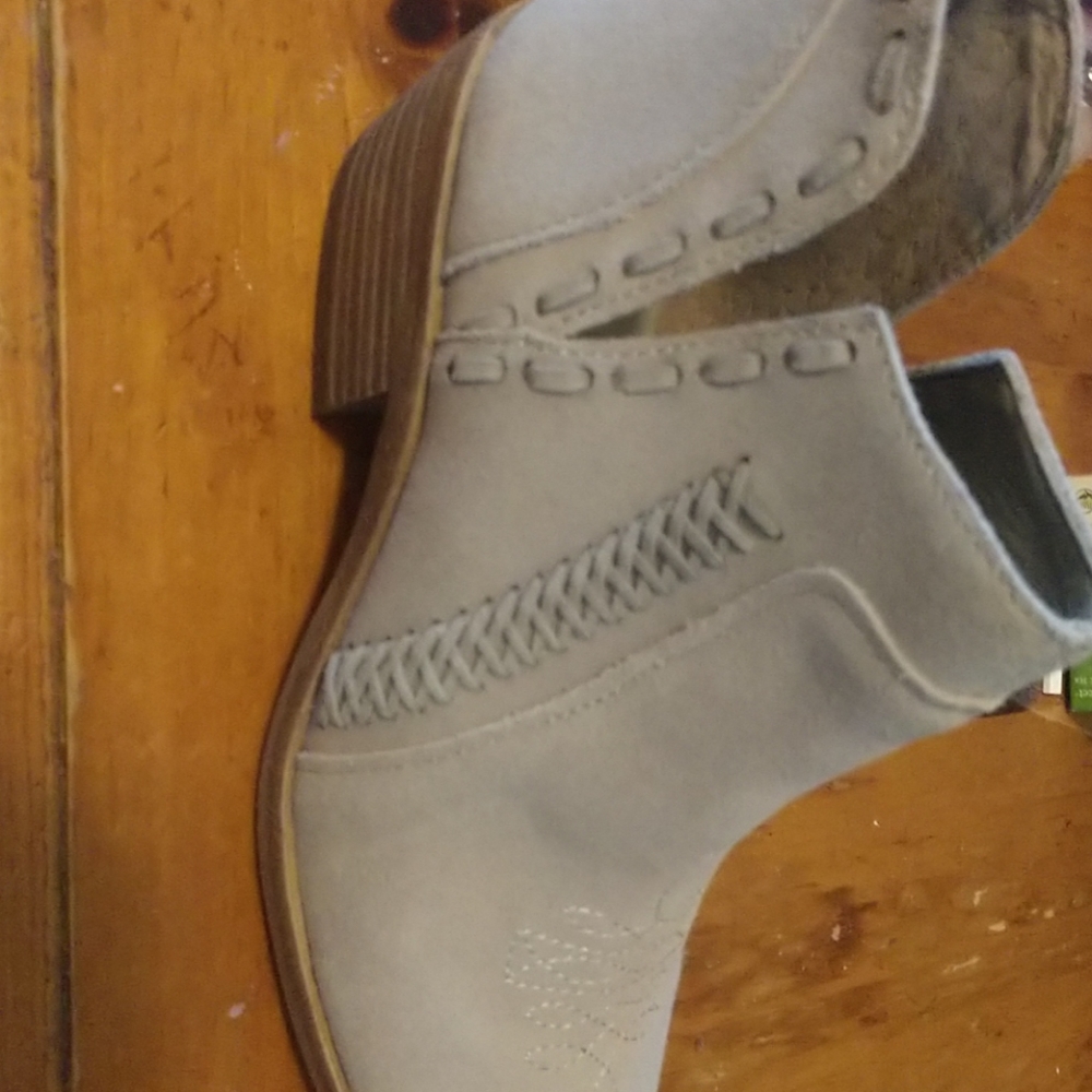Grey ankle boots